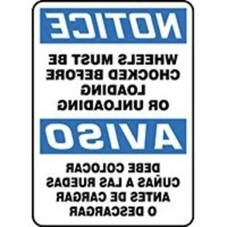 Accuform BILINGUAL OSHA CAUTION Safety Sign SBMSTF674XL SBMSTF674XL